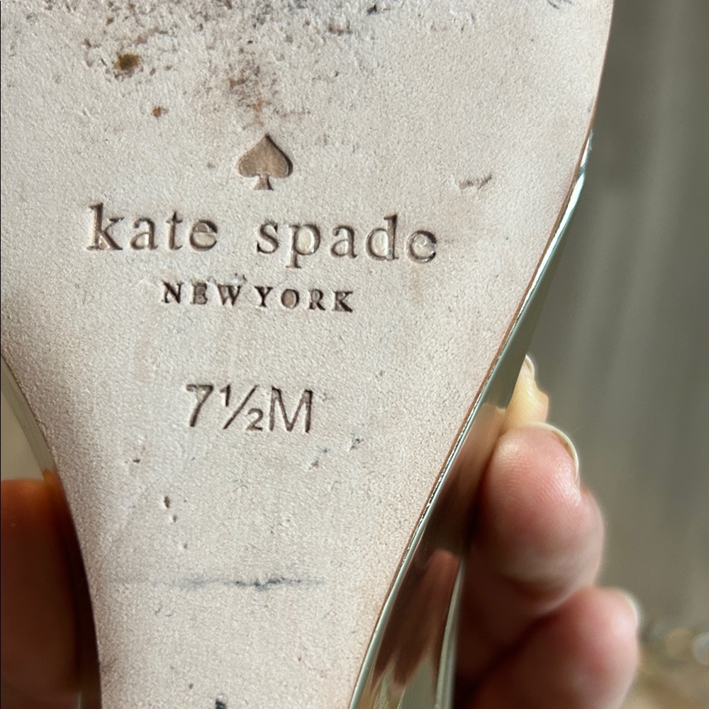 Kate Spade Metallic Gold Sandals - Picture 9 of 9